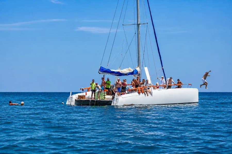 Half-day catamaran excursion in Djerba.