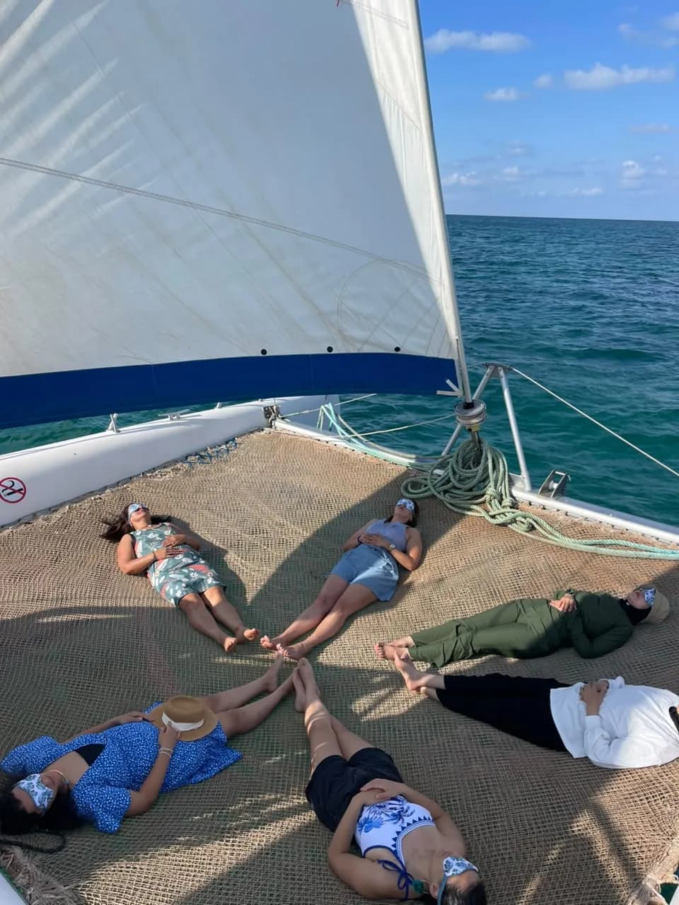 Morning Yoga on a Catamaran in Djerba